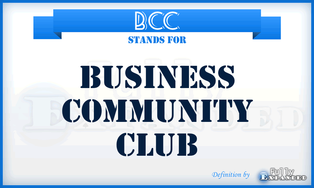 BCC - Business Community Club