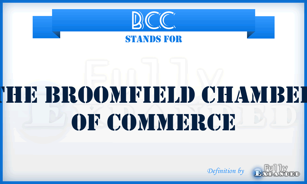 BCC - The Broomfield Chamber of Commerce