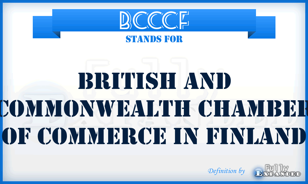 BCCCF - British and Commonwealth Chamber of Commerce in Finland