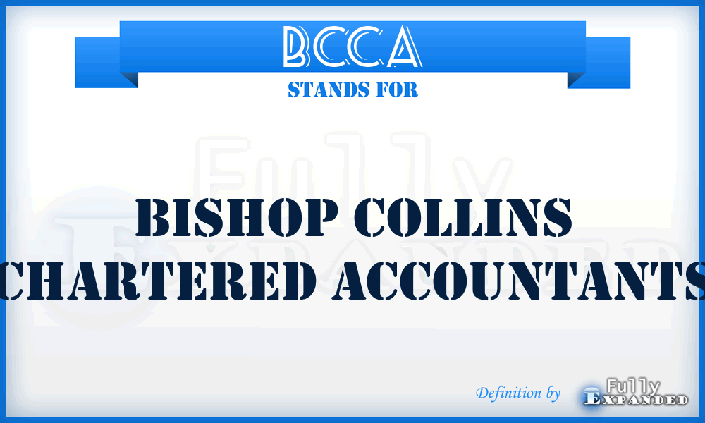 BCCA - Bishop Collins Chartered Accountants