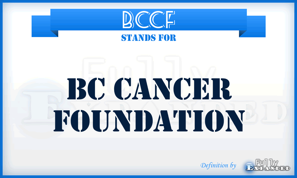 BCCF - BC Cancer Foundation