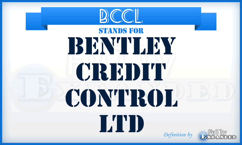 BCCL - Bentley Credit Control Ltd