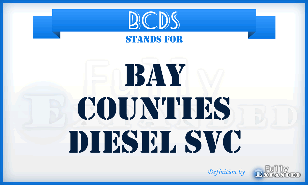 BCDS - Bay Counties Diesel Svc