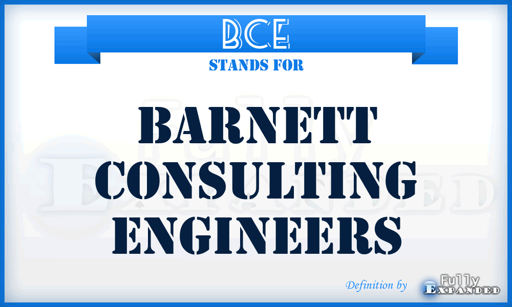 BCE - Barnett Consulting Engineers