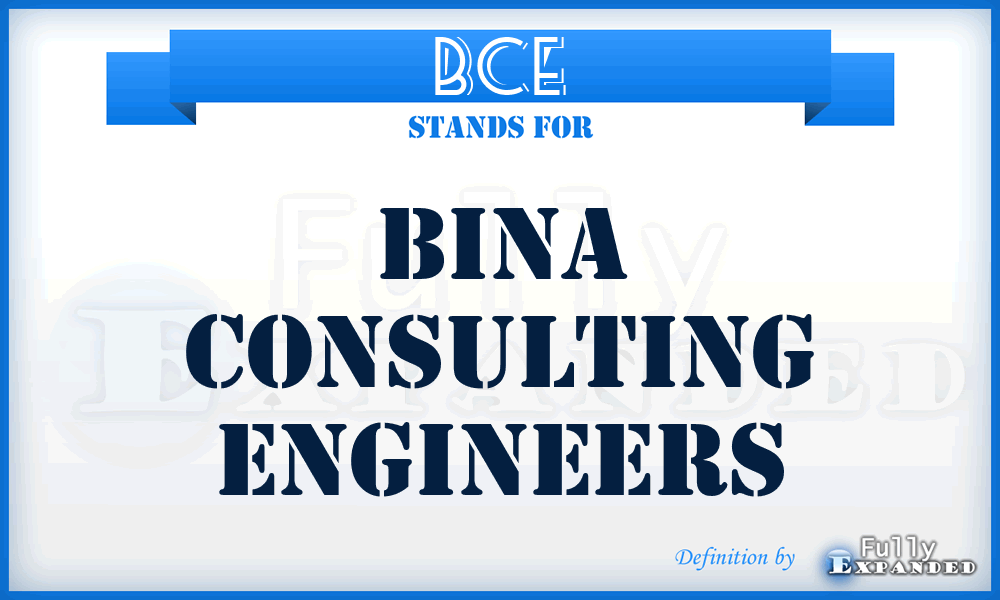 BCE - Bina Consulting Engineers