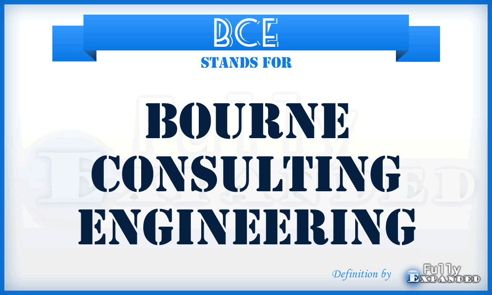 BCE - Bourne Consulting Engineering