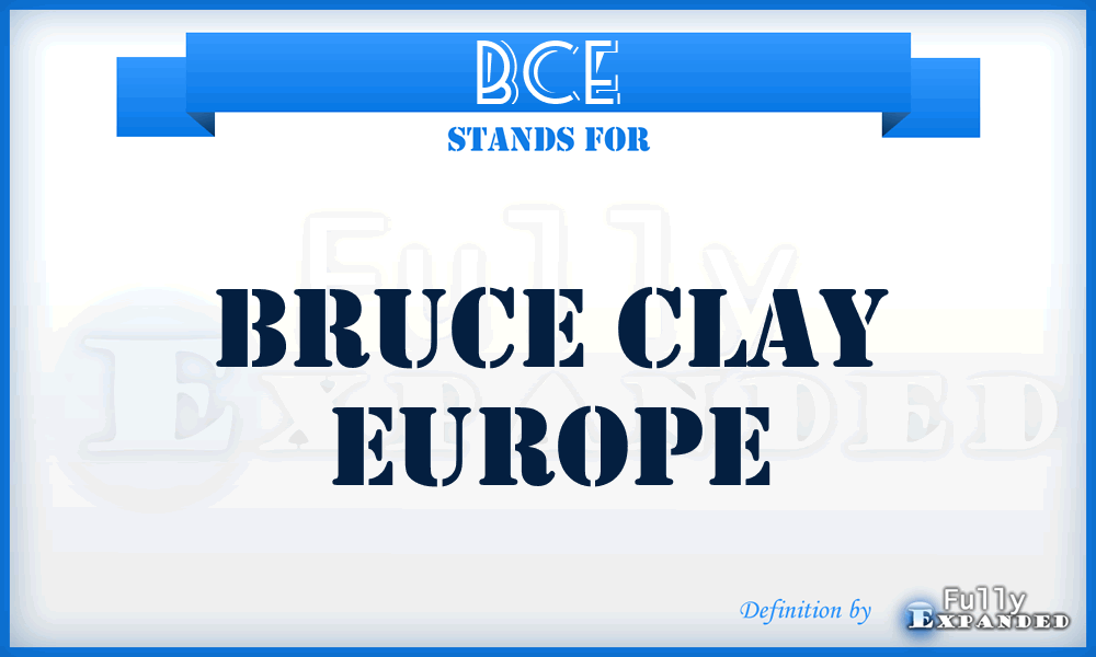 BCE - Bruce Clay Europe