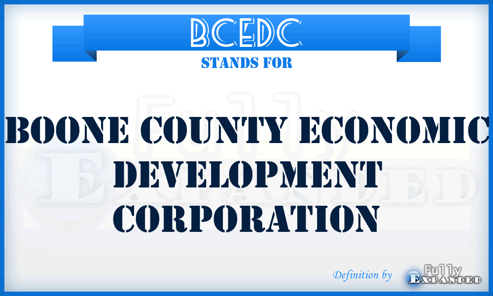 BCEDC - Boone County Economic Development Corporation