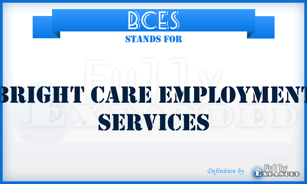 BCES - Bright Care Employment Services