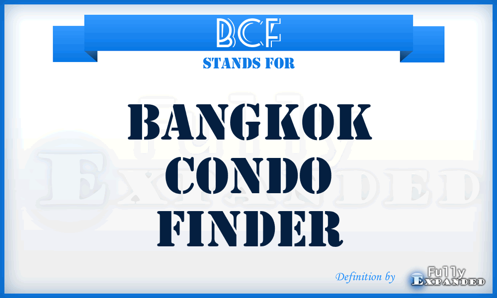 BCF - Bangkok Condo Finder