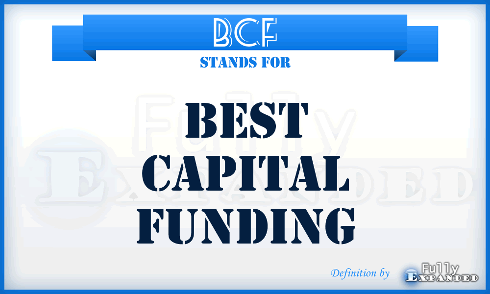 BCF - Best Capital Funding