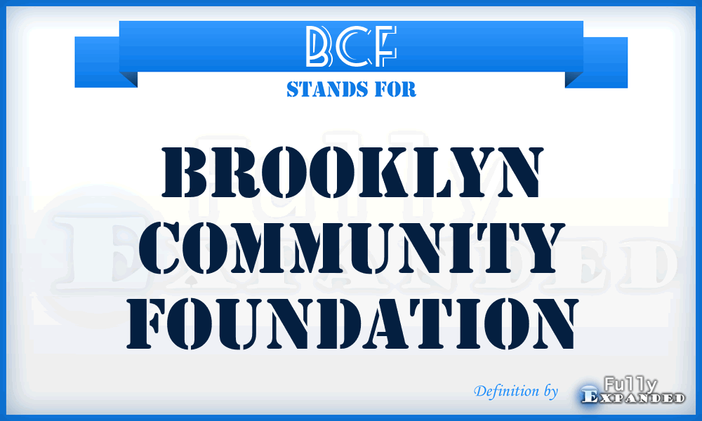 BCF - Brooklyn Community Foundation