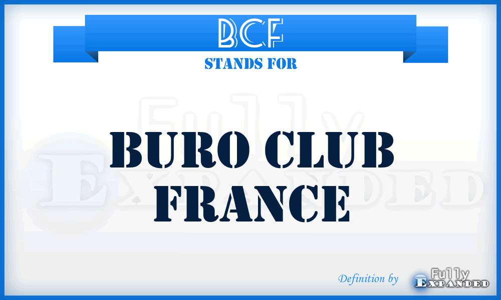 BCF - Buro Club France