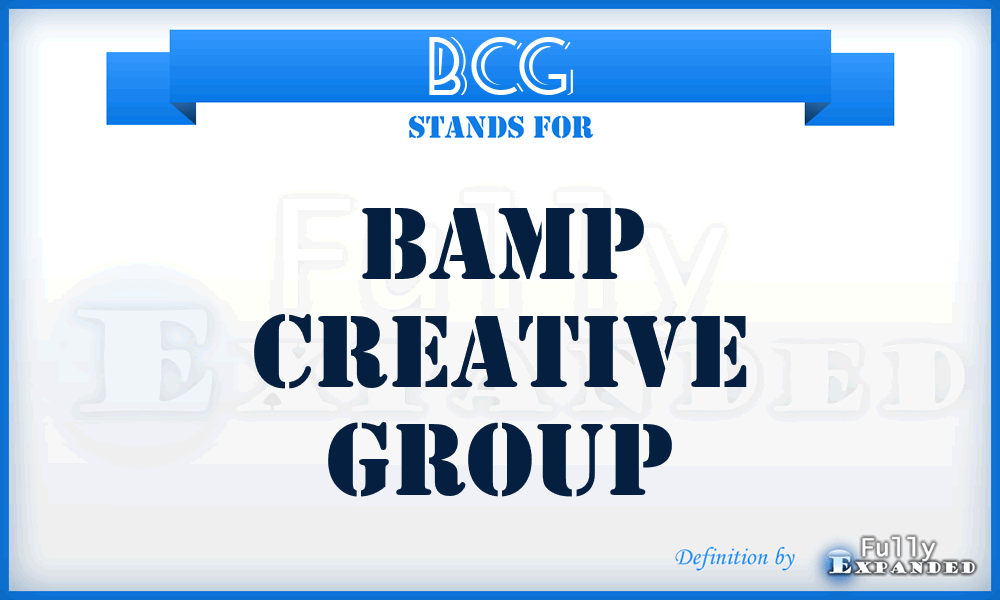 BCG - Bamp Creative Group