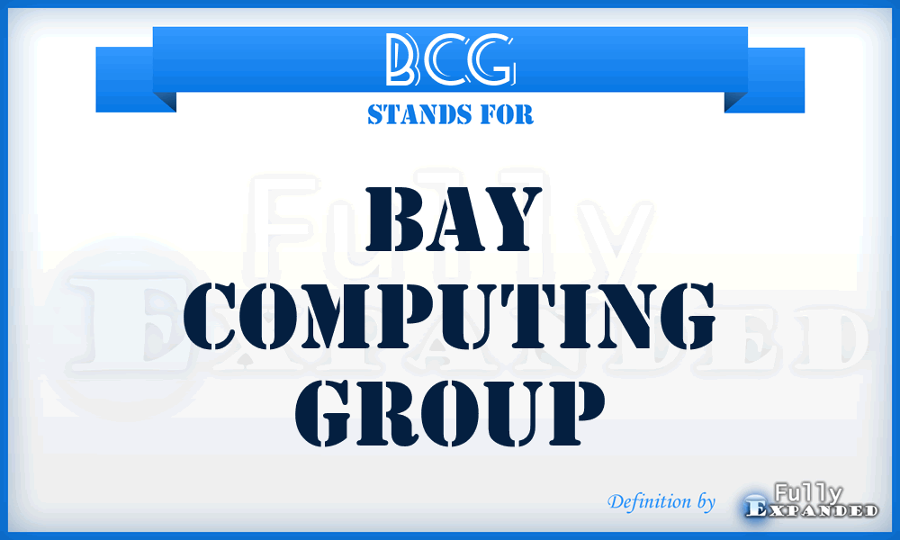 BCG - Bay Computing Group