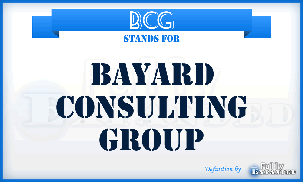 BCG - Bayard Consulting Group