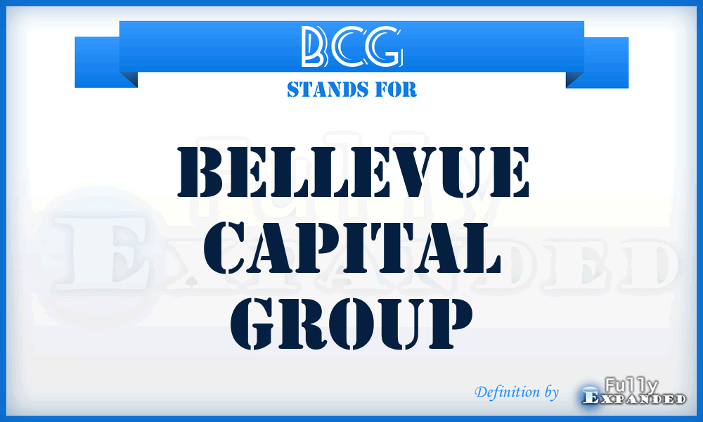 BCG - Bellevue Capital Group