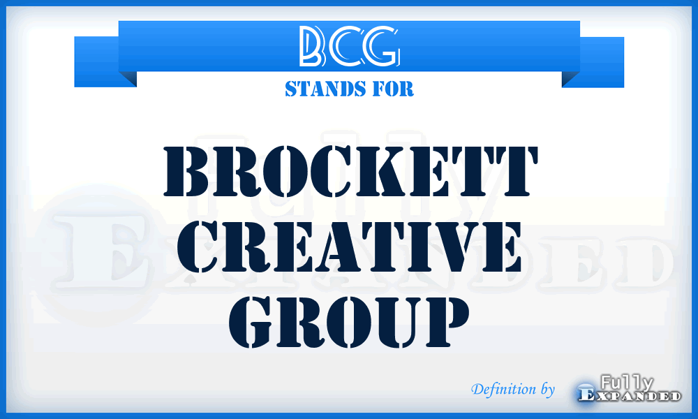 BCG - Brockett Creative Group