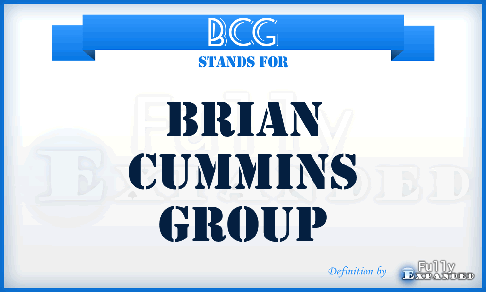 BCG - Brian Cummins Group