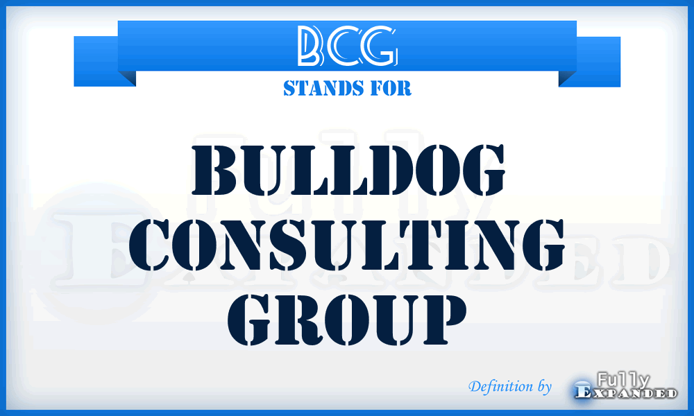 BCG - Bulldog Consulting Group