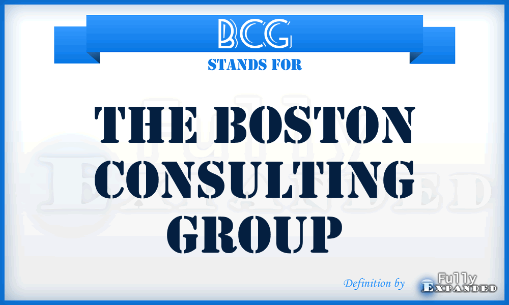 BCG - The Boston Consulting Group
