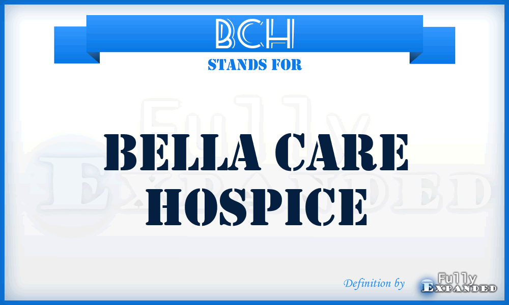 BCH - Bella Care Hospice