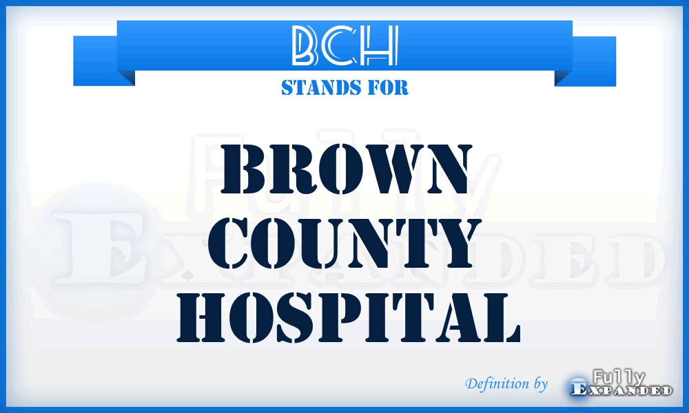 BCH - Brown County Hospital