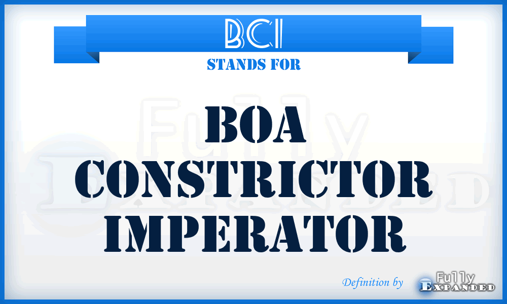 BCI - Boa Constrictor Imperator