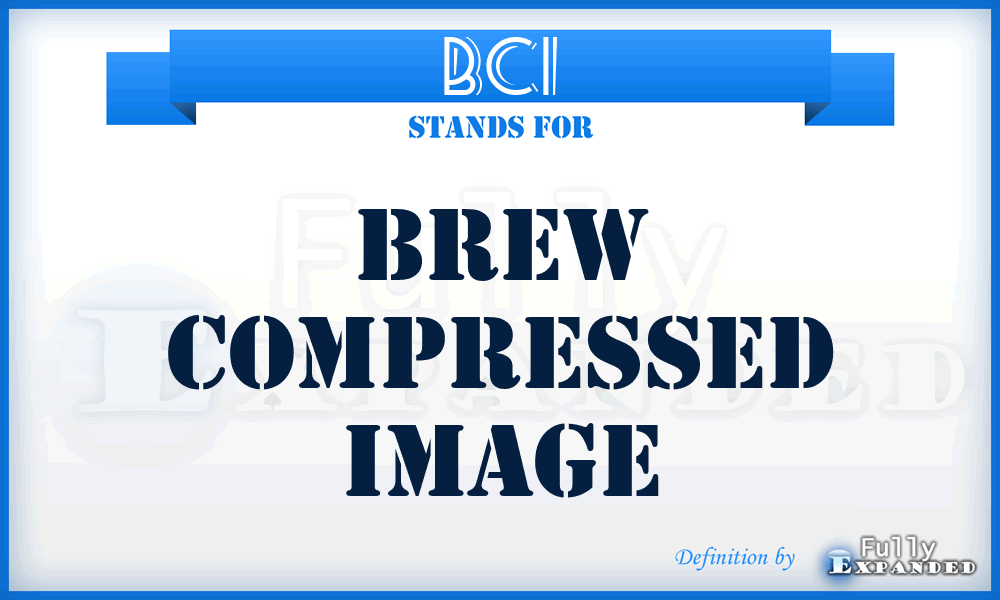 BCI - Brew Compressed Image