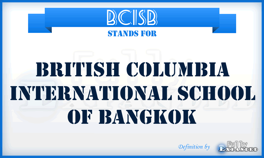 BCISB - British Columbia International School of Bangkok