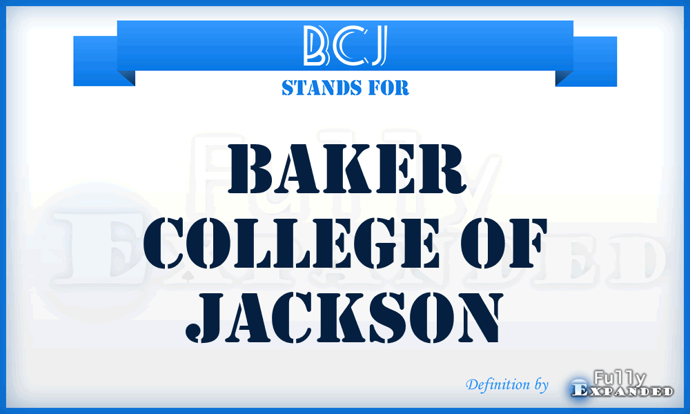 BCJ - Baker College of Jackson