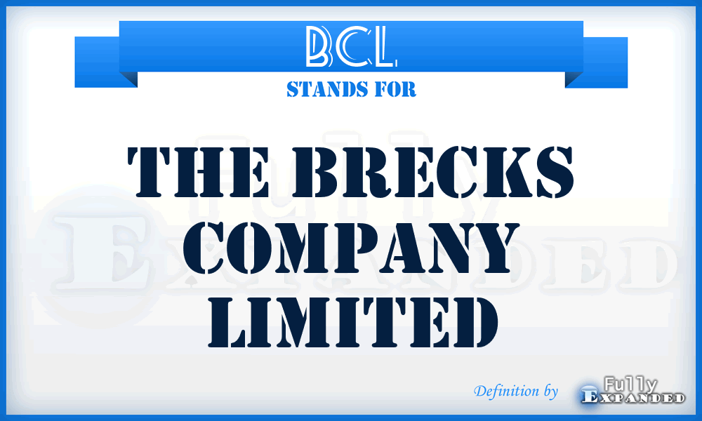 BCL - The Brecks Company Limited