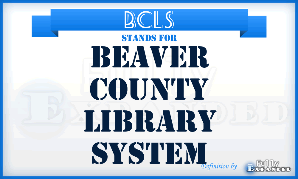 BCLS - Beaver County Library System