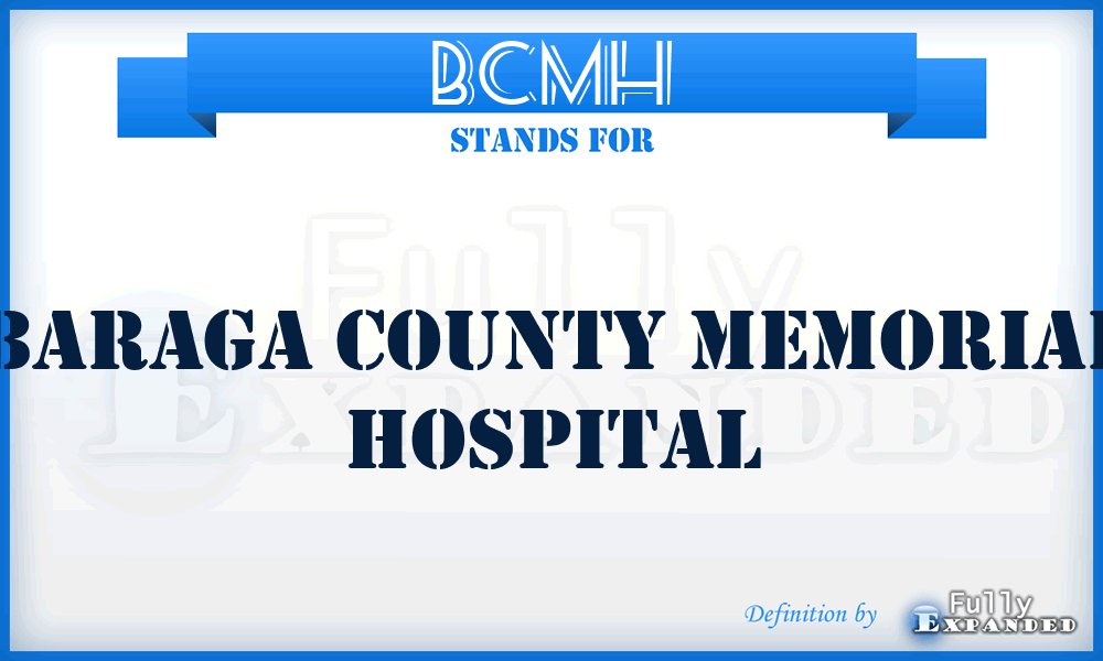 BCMH - Baraga County Memorial Hospital