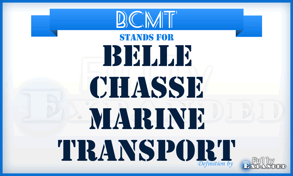 BCMT - Belle Chasse Marine Transport