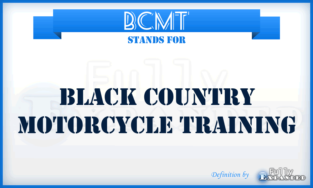 BCMT - Black Country Motorcycle Training