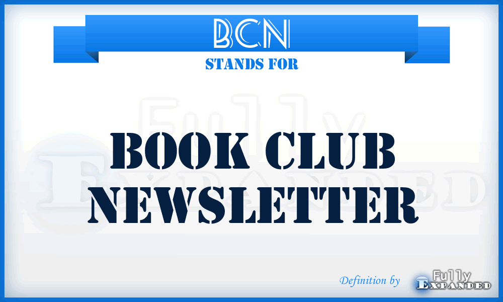 BCN - Book Club Newsletter