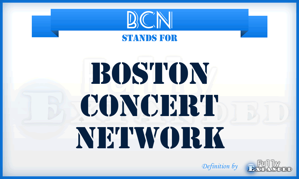 BCN - Boston Concert Network