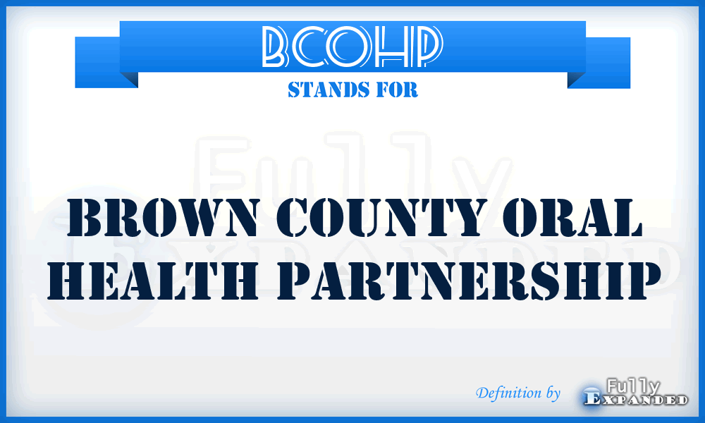 BCOHP - Brown County Oral Health Partnership