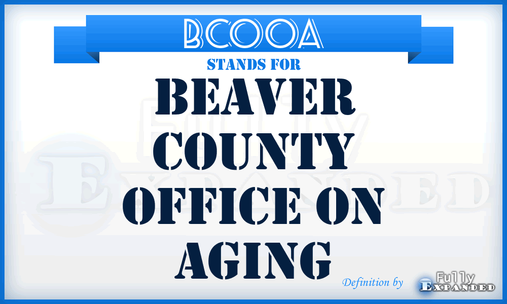 BCOOA - Beaver County Office On Aging