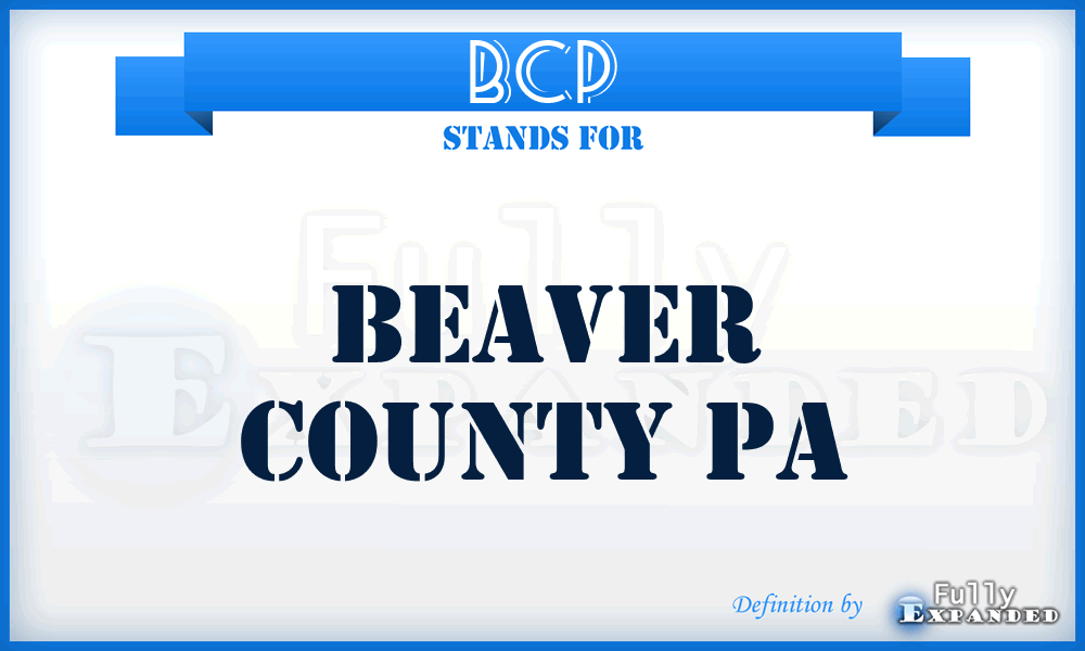 BCP - Beaver County Pa