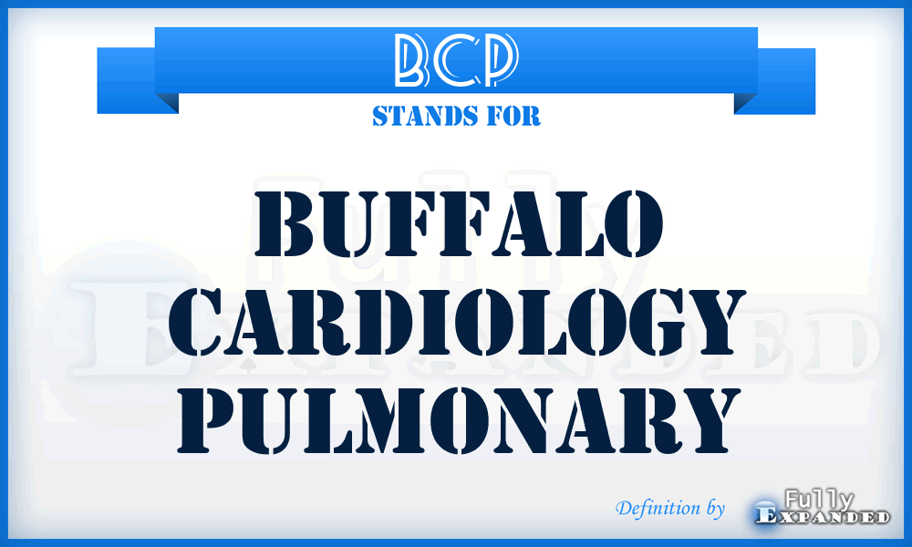 BCP - Buffalo Cardiology Pulmonary