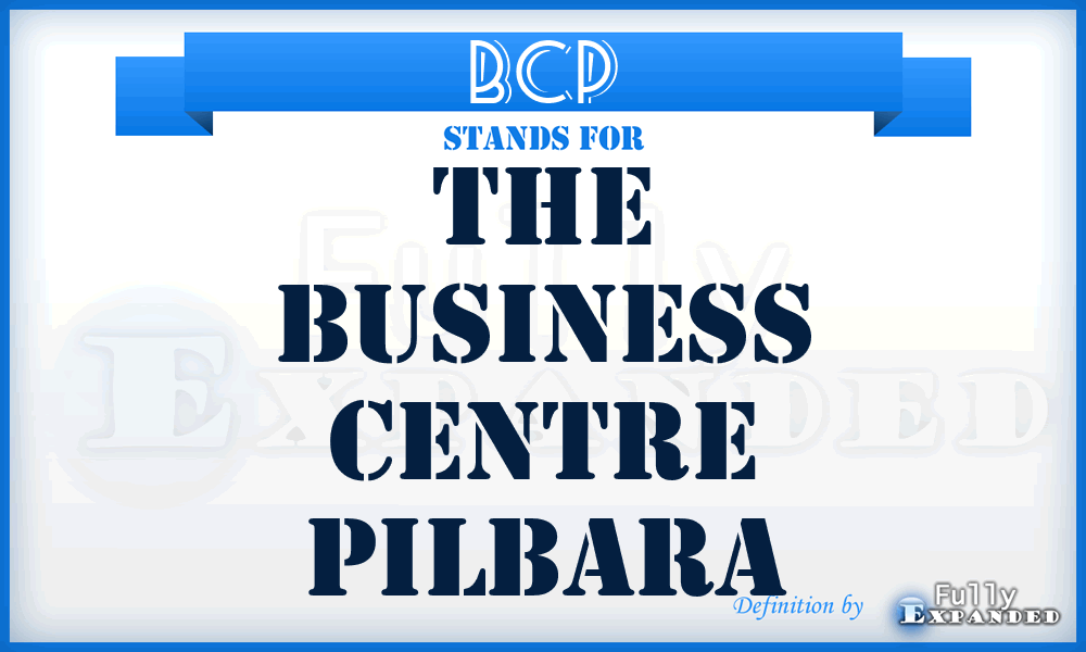 BCP - The Business Centre Pilbara