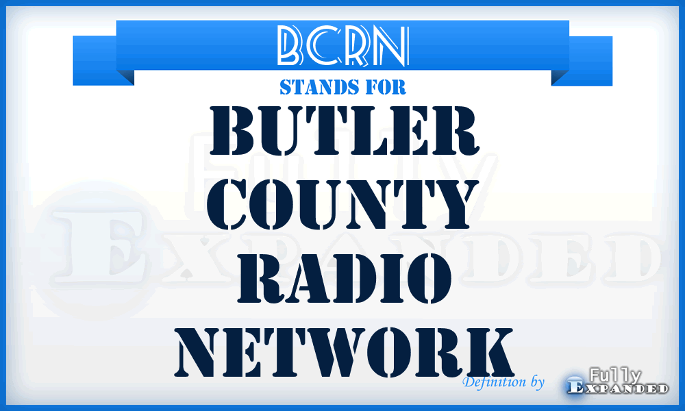 BCRN - Butler County Radio Network