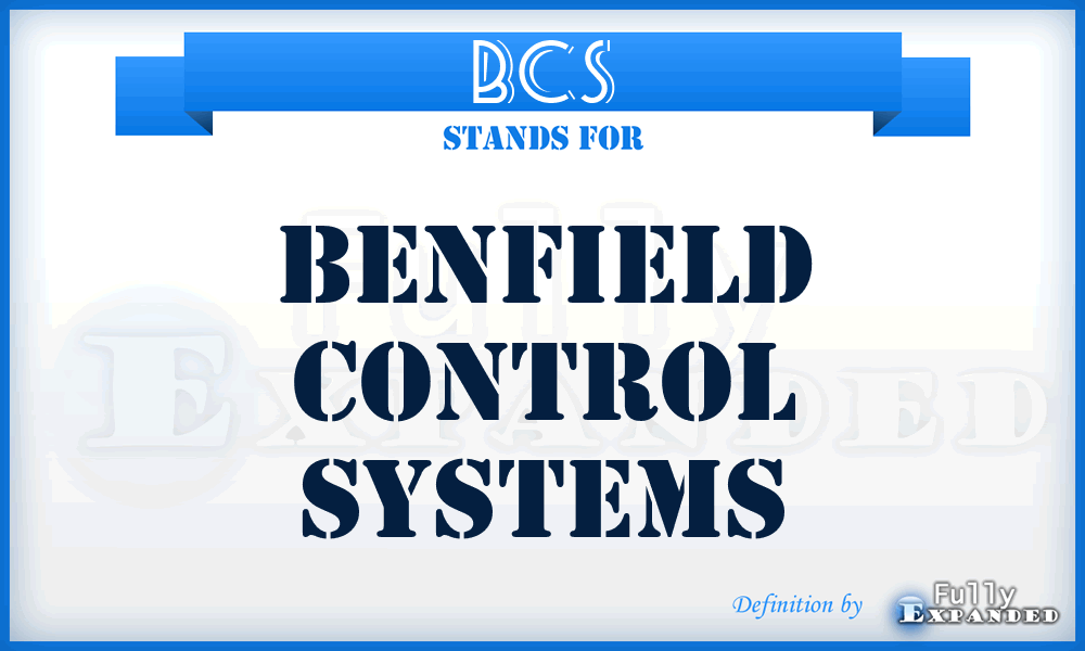 BCS - Benfield Control Systems