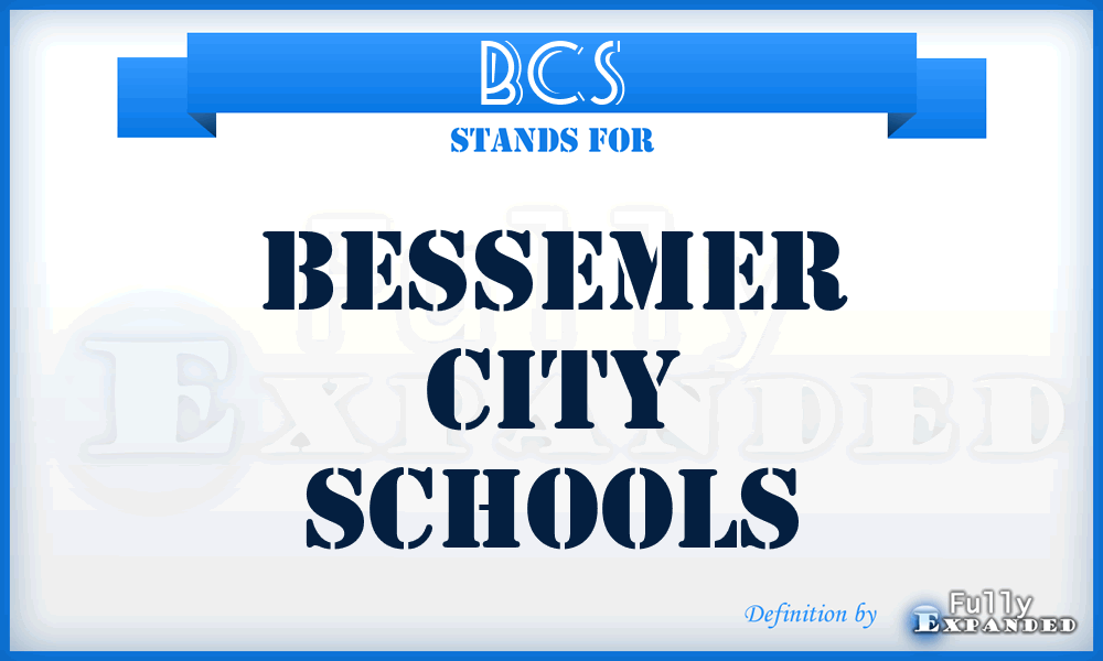 BCS - Bessemer City Schools