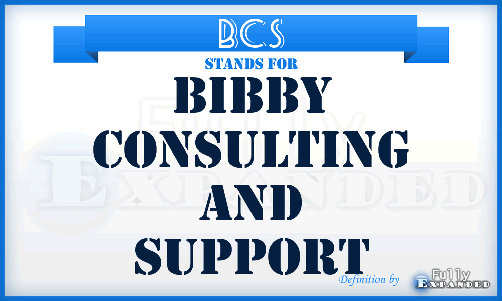 BCS - Bibby Consulting and Support