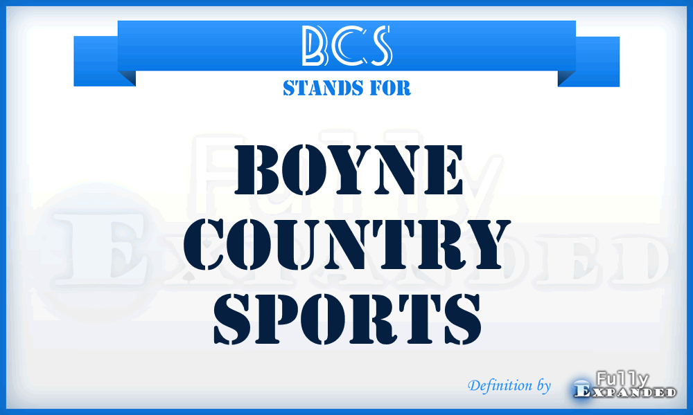 BCS - Boyne Country Sports