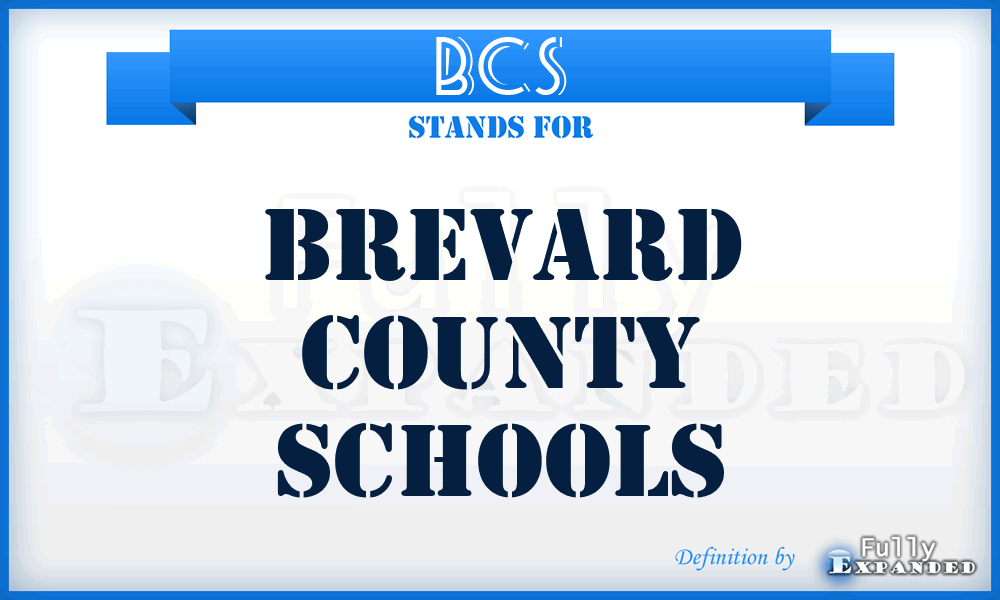 BCS - Brevard County Schools