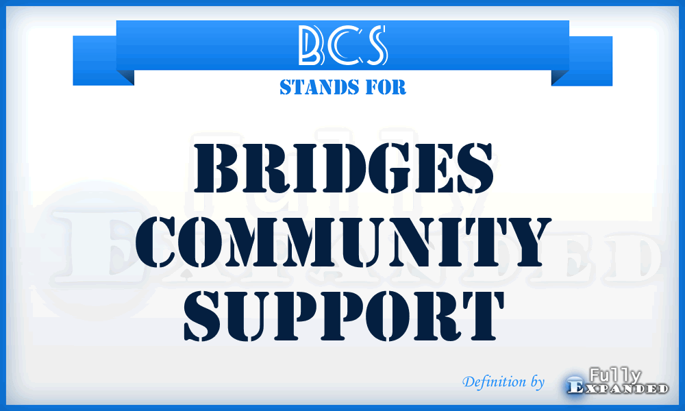 BCS - Bridges Community Support